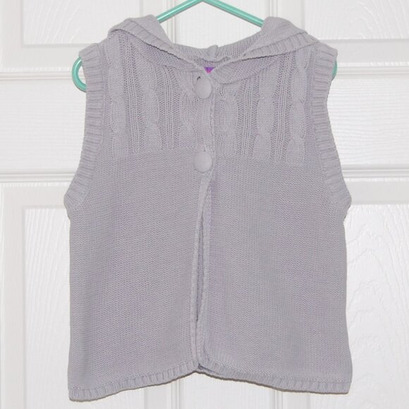 greendog Other - Greendog Girls Size 6, Gray 2-Button Knit Vest, Sleeveless Cardigan